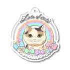 kima-maniのLots of cute 〜フリルとリボンと三毛猫と〜 Acrylic Key Chain