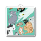 三毛猫汰郎のいろいろねこちゃん Acrylic Key Chain