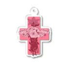 Merry Roseの薔薇と十字架 Acrylic Key Chain