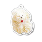 Maison terrierのクリーム犬 アクリルキーホルダー