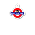 ひらめき工房のMIND THE GAP -ドットくまさん- アクリルキーホルダー