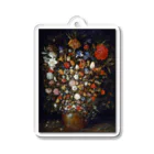 世界の絵画アートグッズのヤン・ブリューゲル（父）《木の器に咲く花》 Acrylic Key Chain