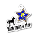 Yuko’ｓ Galleryの【開運祈願】星に願いを！ Wish upon a star! 午年生まれ守護梵字サク アクリルキーホルダー