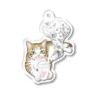 nya-mew（ニャーミュー）のコーヒーニャーちゃん_カラー Acrylic Key Chain