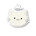 せきれいのねこ（しろ） Acrylic Key Chain