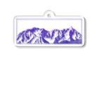 まつのき商店の槍穂高連峰　青ペン Acrylic Key Chain