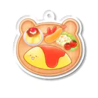 ゆるオムのお子様ランチなオムライス Acrylic Key Chain