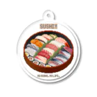 猫と釣り人のSUSHI_2RW_ST Acrylic Key Chain