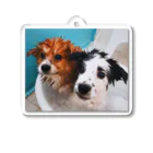 Two Dogs RecordsのTwo Dogs -Bathing- Acrylic Key Chain