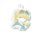 粟屋やわ子のポニテな女の子 Acrylic Key Chain