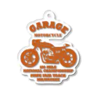 キッズモード某の武骨なバイクデザイン orange Acrylic Key Chain