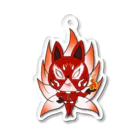 こつめちゃんのおみせの九尾レッド Acrylic Key Chain