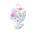 あいこゆめかわのユニコーンパフェ Acrylic Key Chain