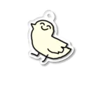 食べれる花（おいしい）の鳥ひよこマイケルくん Acrylic Key Chain