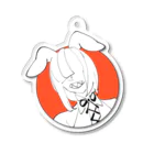 キナコの赤バニキーホルダー Acrylic Key Chain