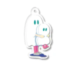 CHIMNEY雑貨店のぬいぐるみとななしのおばけちゃん Acrylic Key Chain