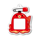 イラスト MONYAAT の幼稚園バッチ*たこさんwinなー*akA Acrylic Key Chain