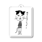 kimo piyo shopの明日晴れろにゃんこ Acrylic Key Chain