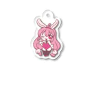 いなばのピンクバニー Acrylic Key Chain