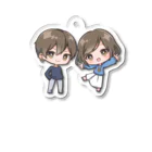 Φしらたまもなかのしらたまくんともなかちゃん Acrylic Key Chain