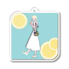 背骨のレモンガール Acrylic Key Chain