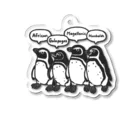 きゅう🐧イラストレーターのスフェニスカス属のペンギンたち Acrylic Key Chain