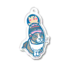 pipippuのこけし猫 Acrylic Key Chain