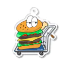 くぜさえの台車バーガー Acrylic Key Chain