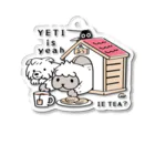 イラスト MONYAAT のYETI is yeahの家でお茶B*ak アクリルキーホルダー