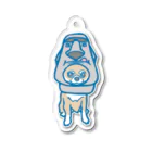 pipippuのモアイ像犬 Acrylic Key Chain