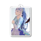 どら＊Illustの青の姫 Acrylic Key Chain