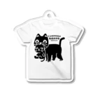 イラスト MONYAAT のやみねこ、ろっぽ*Tシャツ型 アクリルキーホルダー