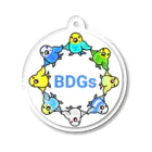 紅型キジムナー工房・コトリンチュのBDGs(Budgies) アクリルキーホルダー