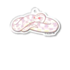 もむのふの爬虫類グッズやさんのコ－ンスネーク（スノー）アクキー Acrylic Key Chain