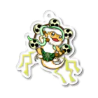 もむのふの爬虫類グッズやさんの雷神フトアゴちゃんアクキー Acrylic Key Chain