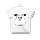 イラスト MONYAAT のポメラニアンっ！*ak*Tシャツ型 アクリルキーホルダー