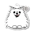 イラスト MONYAAT のポメラニアンっ！*しかも怒っ！*ak Acrylic Key Chain