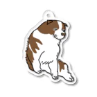 nanamaru worksの蘆雪犬B Acrylic Key Chain