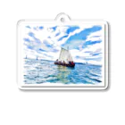 Spirit of Sailors 冒険ギアのSpirit of Sailors　造船用アイテム（夏のセイリングカッター） Acrylic Key Chain