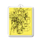 MikaTamo totally hobbyのMathematics Yellow Acrylic Key Chain