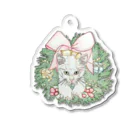 siyouのリースとねこ Acrylic Key Chain