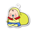 イエローロンパースのめめたん　布袋尊 Acrylic Key Chain