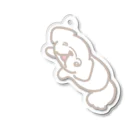 遥ん/犬顔絵　のぶらりんいちこちゃん Acrylic Key Chain