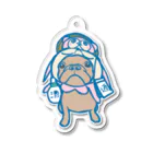 pipippuの信楽焼のたぬき犬 Acrylic Key Chain