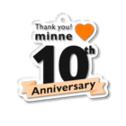 minneのminne 10周年記念グッズ アクリルキーホルダー