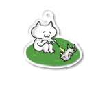 けちゃっぷごはんのお店の猫と遊びたい Acrylic Key Chain