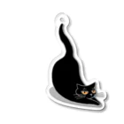 Yoshisyanののびのび黒猫 Acrylic Key Chain