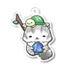 琥珀アンダーソン🍀ねこ七福にゃ～の福禄にゃ（ねこ七福にゃ～） Acrylic Key Chain