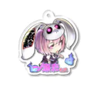 🤍一ノ瀬 彩 🐇⸒⸒ suzuri支店🤍の一ノ瀬彩ちびｷｬﾗ:LOGO付【ﾆｺｲｽﾞﾑ様Design】 Acrylic Key Chain