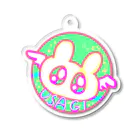 素瓦のスガスガショップ　のぽっぷなウサギさんきゅるきゅるアクキー Acrylic Key Chain